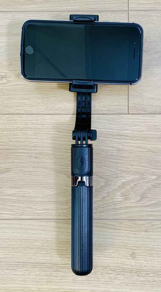 自撮り棒 スタビライザー スマホジンバル Bluetooth 三脚一脚兼用 スタンド セルカ棒 コンパクト ワイヤレスリモコンシャッター セルフィースティック 伸縮自由 デュアル360度回転 iPhone Android gopro対応 YouTube 生放送 自撮りライト付き 持ち運びに便利
